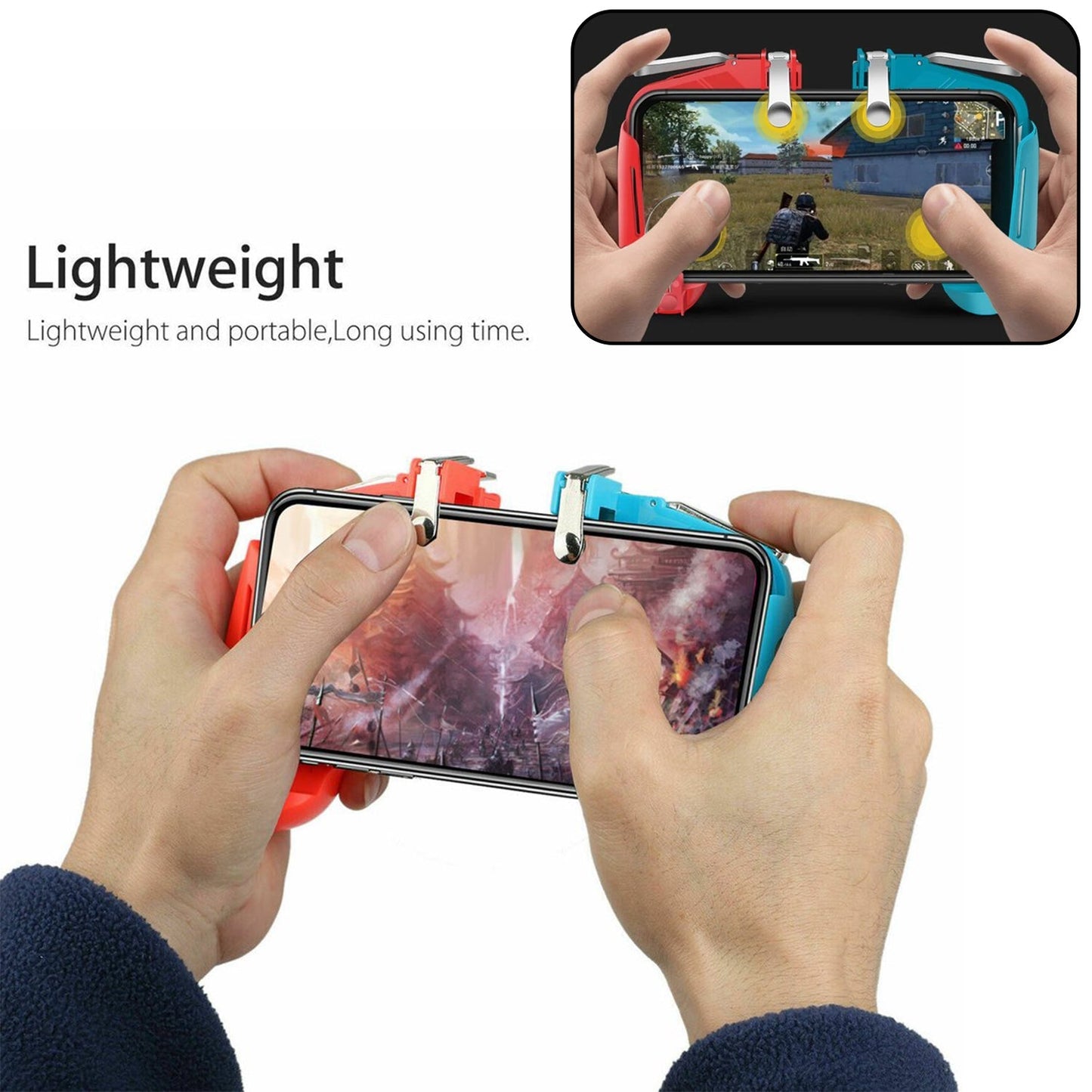 Mobile Phone Gamepad Joystick Handle L1 R1 Trigger for PUBG Sensitive Shoot - Springkart