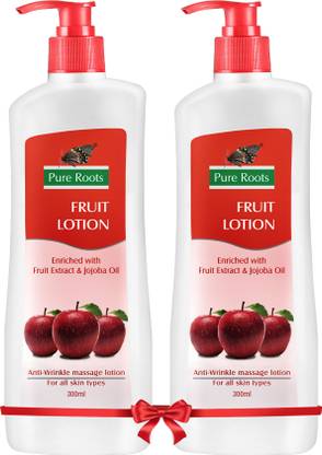 Pure Roots Fruit Lotion - Pack of 2 ( 300ml * 2 ) (600 ml)