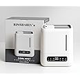 BINSBARRY Smart Ultrasonic Humidifier and Aroma Difuser, 4L Cool Mist Humidifiers for Home & Bedroom, Top Filling, 360ยฐ Nozzle and Auto Shut-Off with Timer, LED Display, Remote Control (White) : Amazon.in: Home & Kitchen