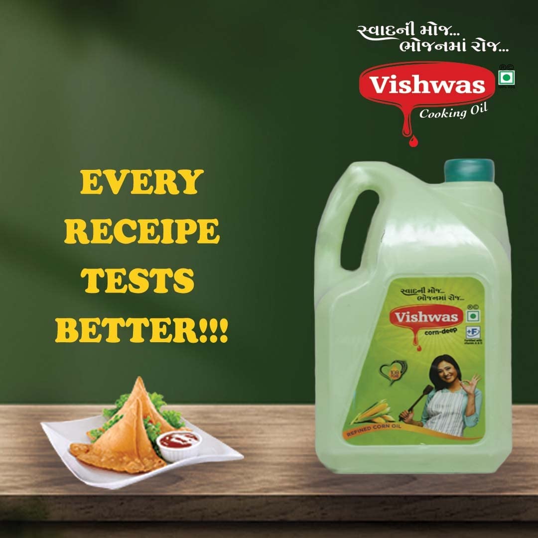 Vishwas Refined Corn Oil 5 Liter Bottle | Makai Oil 100% Pure Corn Cooking Oil | Pure Edible Corn Oil 5L - Springkart