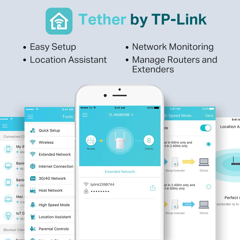 TP-Link TL-WA855RE, Single Band 300Mbps RJ45 Wireless Range Extender, Wi-Fi Booster, Broadband/Wi-Fi Extender, Hotspot with 1 Ethernet Port, Plug and Play, Access Point Mode, 2 External Antennas,White