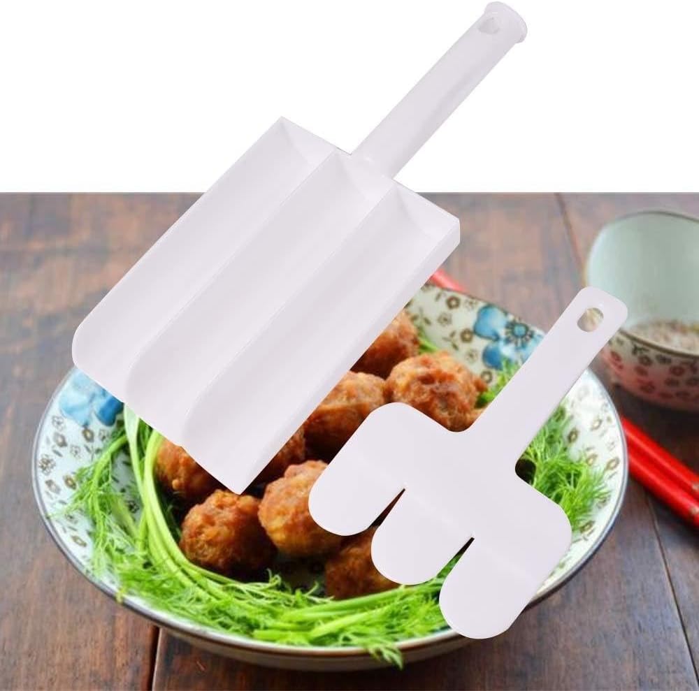 Small Multifunction Fritters Maker - Creative Fritters Scoop Multi-Function Ball Maker | Portable Maker for Making Cake Balls, Ice Cream Spoon, Doughnut, Hand Cutting Scoop(2pc Set) - Springkart
