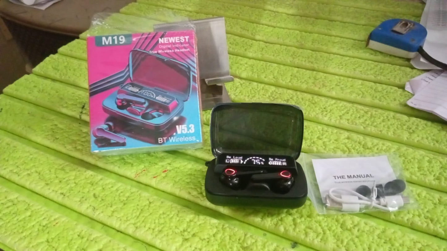 Wireless M19 Bluetooth Headphones True Wireless Airbuds - Springkart