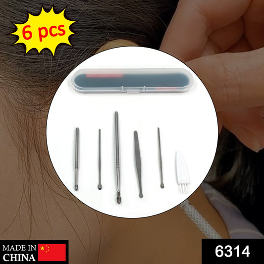 6Pcs Earwax Removal Kit | Ear Cleansing Tool Set | Ear Curette Ear Wax Remover Tool - Springkart