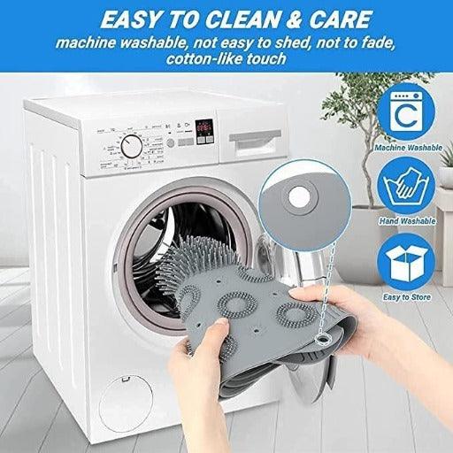 Shower Mat, Round Shape Shower Stall Mats Non-Slip Bath Mat, Massage Silicone Mats with Suction Cups & Drainage Hole - Springkart