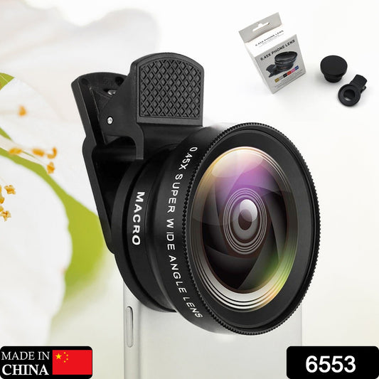 Camera Lens External Phone Lens Phone Camera Lens 0.45X Universal Ultra Wide Angle 12.5X Beauty Function External Lens Camera Accessories for Take Pictures, most Android Smartphone - Springkart