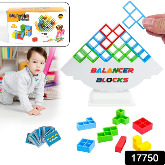 3D Tower Game, Tower Balance Game, Tower Stacking Game Adult Kid Tower Stacking Blocks Balance Game Blocks Building Toys for Kids Age 3+ Years (16 Pcs Set) - Springkart
