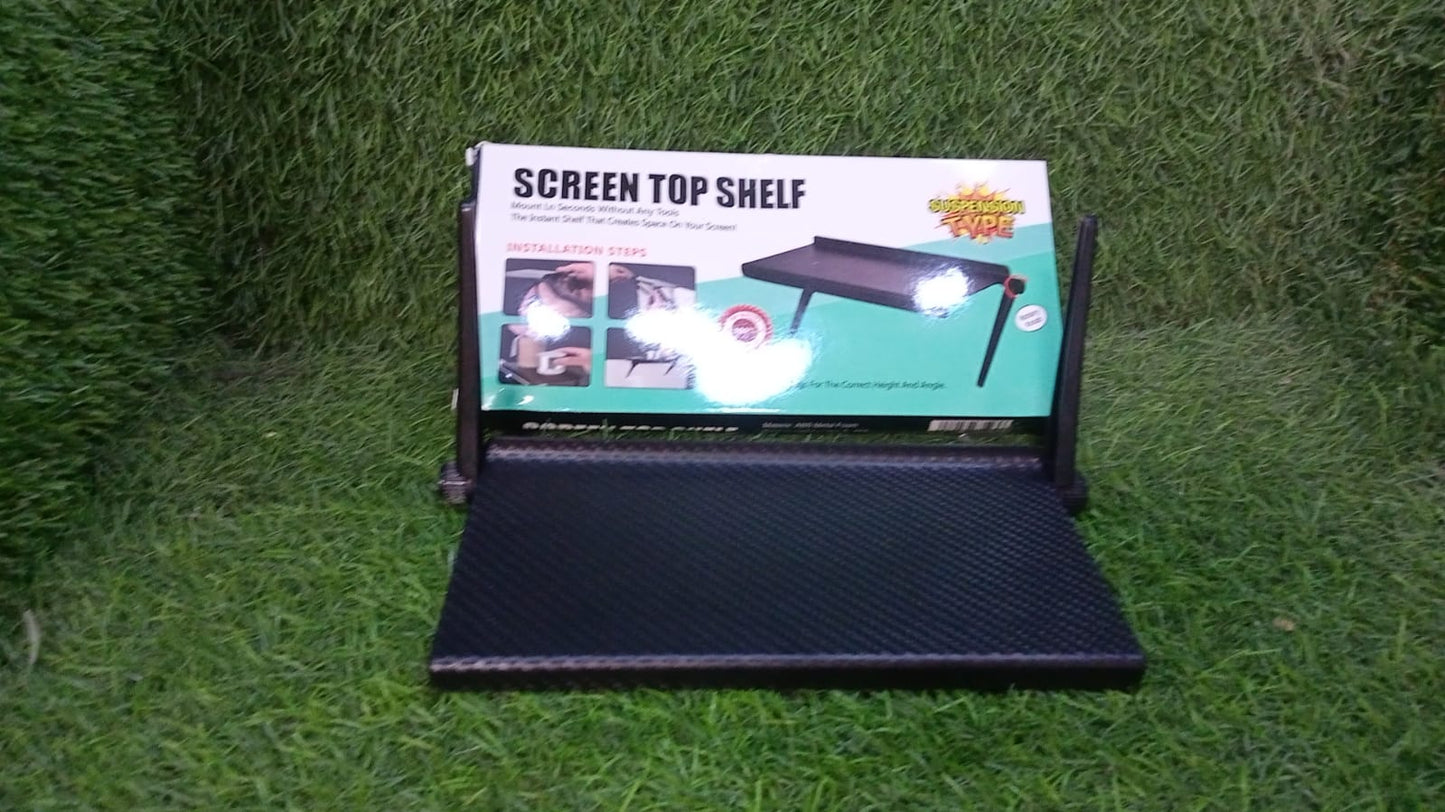 TV Top Shelf Screen Shelf Adjustable Monitor Shelf Media Shelf TV Shelf for Cable Box Game Storage TV Stand Above TV Shelf Mount Audio Video Shelving for Cellphone Stand - Springkart