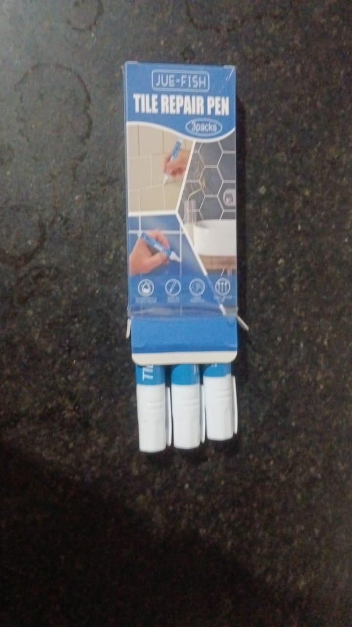 Tile Repair Pen (Pack of 3) Grout Pen for Bathroom, Kitchen, Floor & Wall Tiles