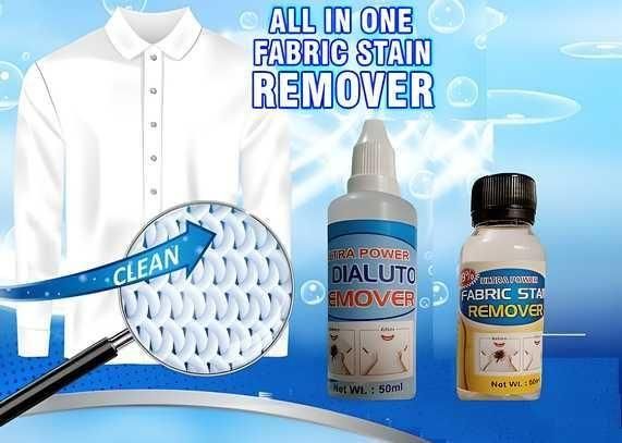 All in One Fabric Stain Remover 100ml (Pack of 2 Bottle 50ml Each) - Springkart