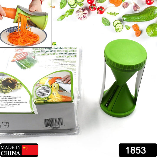 Portable Spiralizer Vegetable Slicer Handheld Spiralizer Peeler Stainless Steel Spiral Slicer For Salad Vegetables Fruit Slicer - Springkart