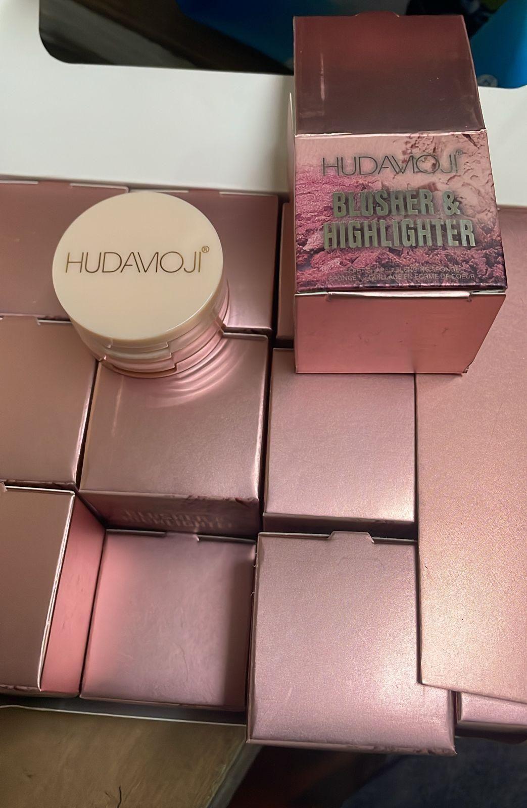 3 in1 Face Blusher + Highlighter with Mini Compact Travel Friendly Palette - Springkart