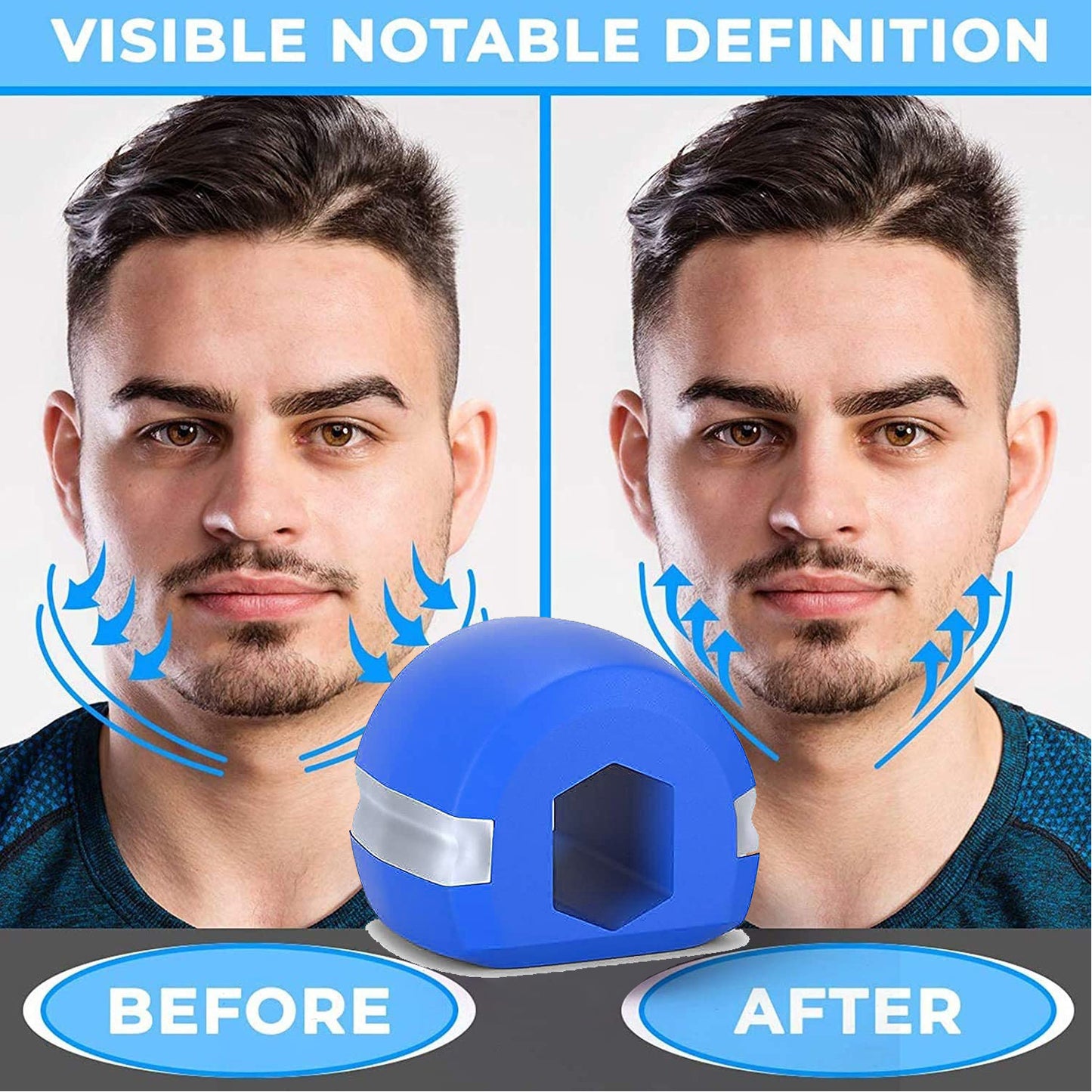 6268 Set Of 6pc Jawline Exerciser Tool Men Women Double Chin Reducer For Women And Men - Springkart