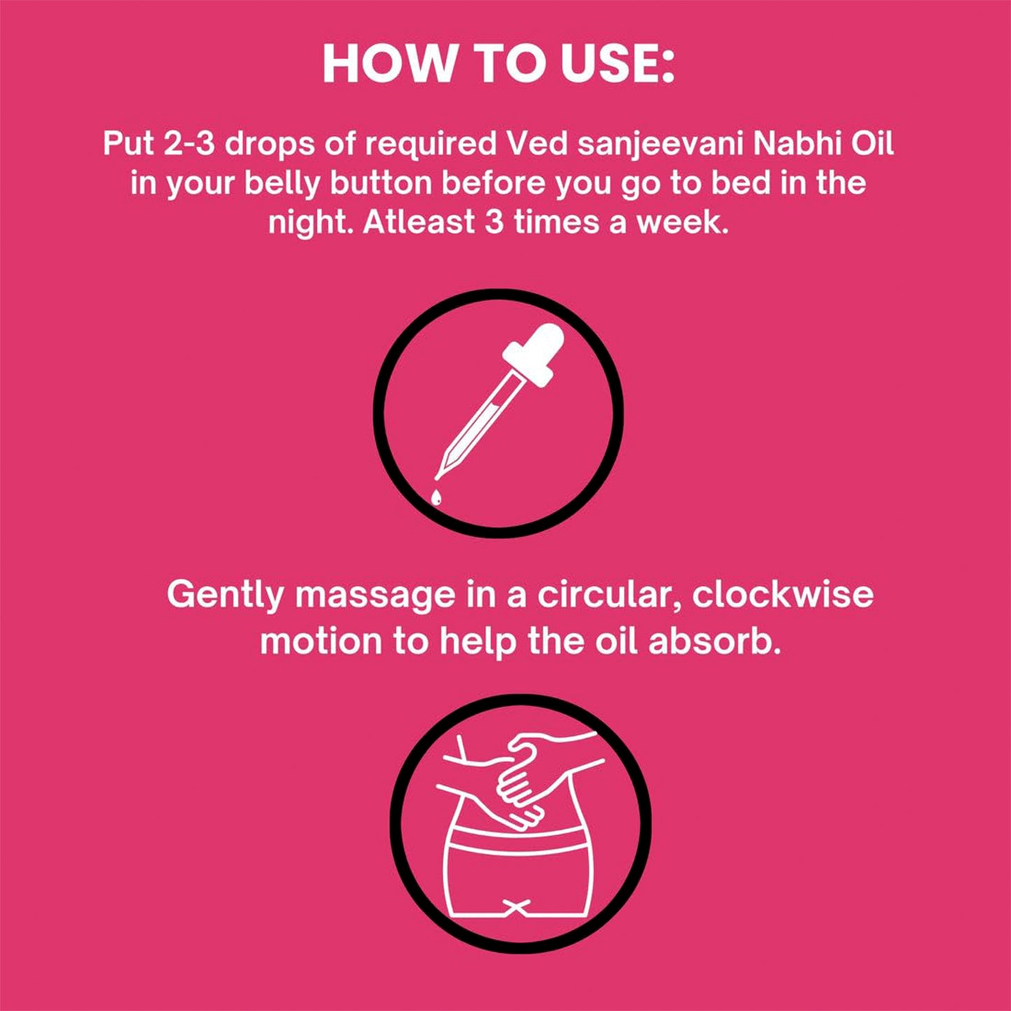 Ved Sanjeevani Nabhi Oil For Menstrual Pain Relief (30ml 1 Pc)