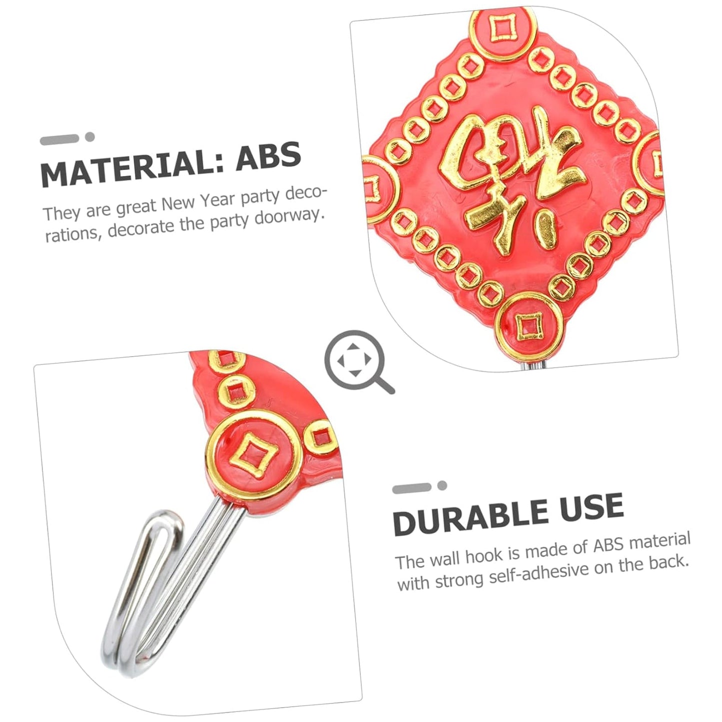 Multipurpose Self-Adhesive Hooks (Heavy Duty): Bathroom, Kitchen, Office - Springkart