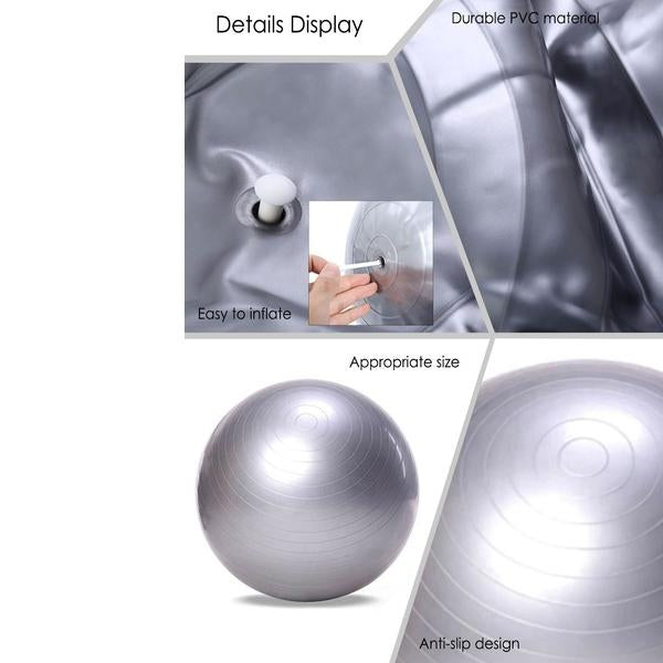 Anti-Burst Gym Ball with Pump (75 cm) - Springkart