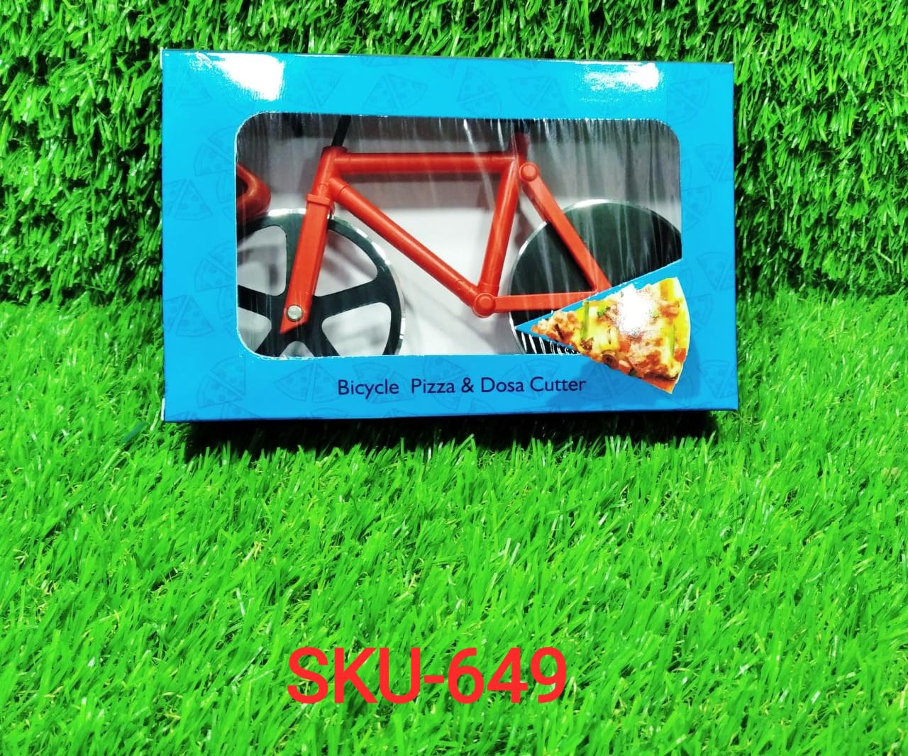 Bicycle Pizza Cutter (1 Pc): Stainless Steel, Unbreakable Handle - Springkart
