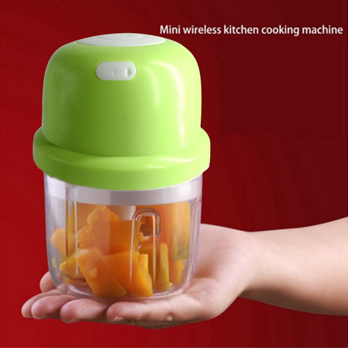 Portable USB Rechargeable Electric Chopper Fruit Vegetable Onion Chopper Garlic Chopper - Springkart