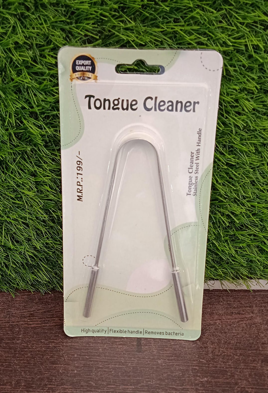 Tongue Cleaner For Kids & Adults | Tongue Scraper For Bad Breath, Maintain Oral Hygiene for Daily Use | for Fresh Breath & Bacteria Removal | Improved Taste (Steel, Copper, Tongue Cleaner / 1 Pc) - Springkart