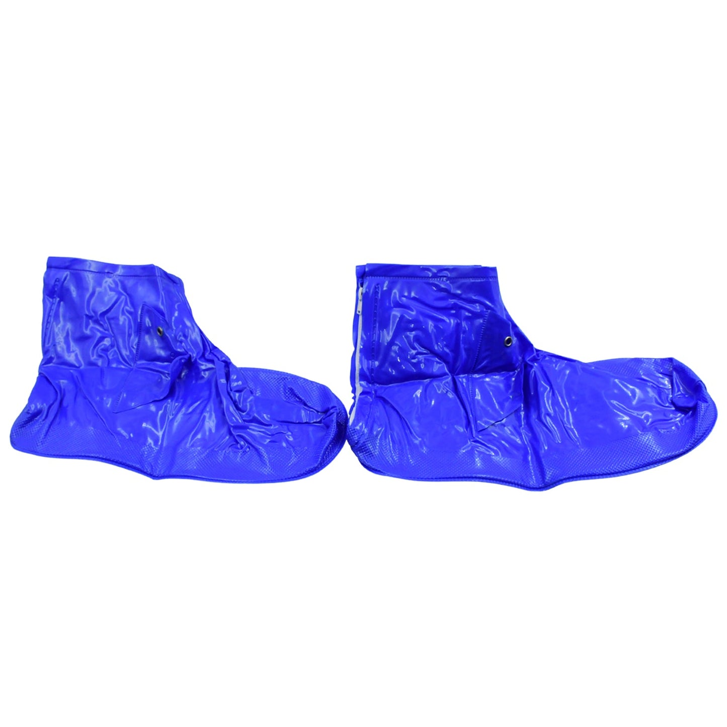 Plastic Shoes Cover Reusable Anti-Slip Boots Zippered Overshoes Covers & Shoe laces Waterproof Snow Rain Boots for Kids / Adult Shoes, for Rainy Season (1 Pair) - Springkart