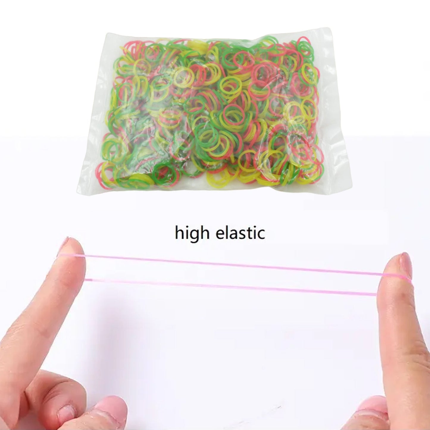 RUBBER BAND FOR OFFICE/HOME AND KITCHEN ACCESSORIES ITEM PRODUCTS, ELASTIC RUBBER BANDS, FLEXIBLE REUSABLE NYLON ELASTIC UNBREAKABLE, FOR STATIONERY, SCHOOL MULTICOLOR (2 Inch 50 GM)) - Springkart