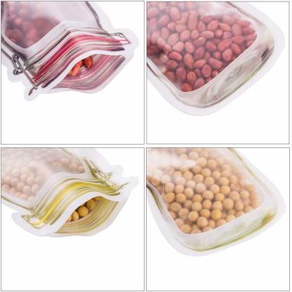 Plastics Transparent Jar Shaped Stand-up Pouch With Zipper - Springkart