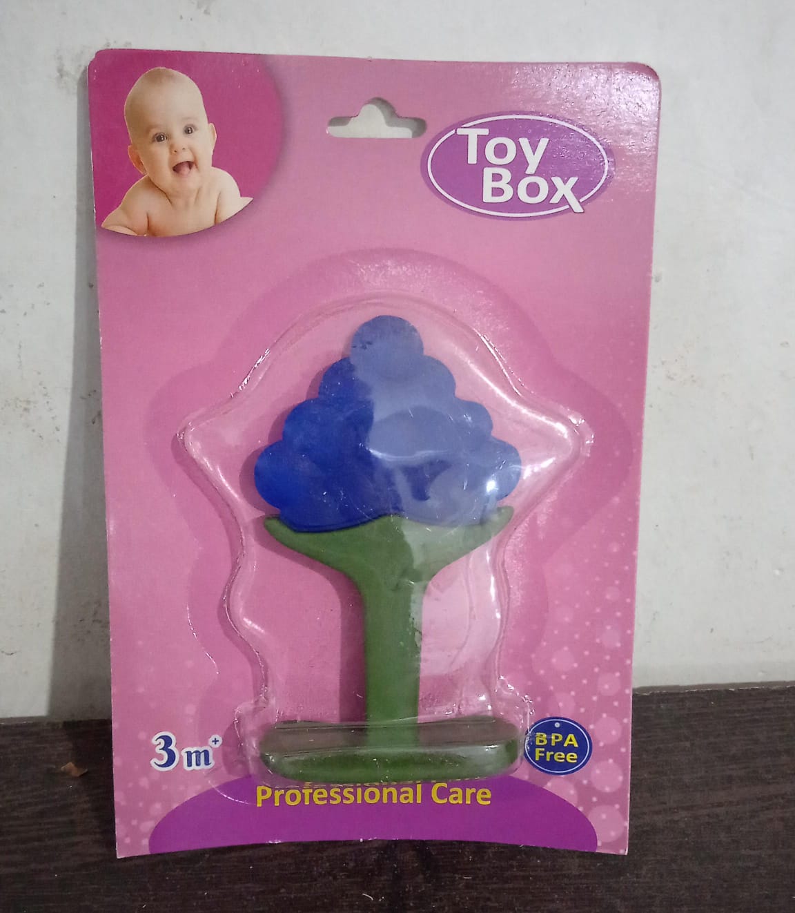Baby Silicone Teether (1 Pc): Food Grade, Non-Toxic, Teething Relief (3 Months+) - Springkart