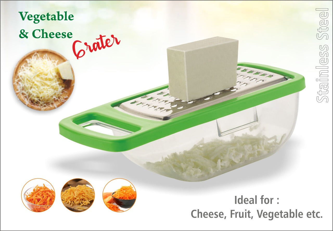 Cheese Grater / Slicer / Chopper With Stainless Steel Blades - Springkart