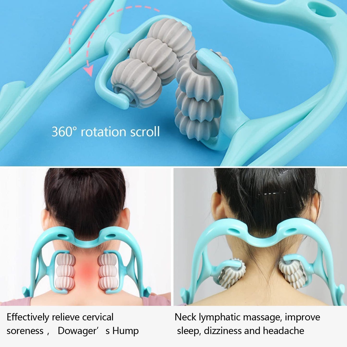 Neck & Shoulder Massager: Portable Relief for Back, Waist & More (1 Pc) - Springkart