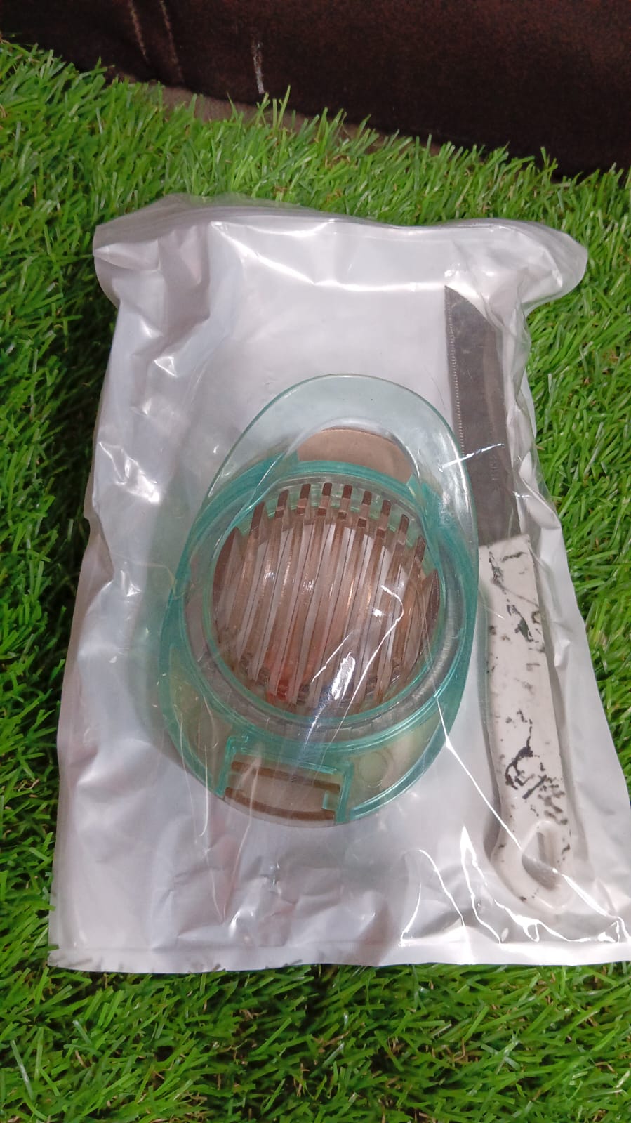 Stainless Steel, Egg Slicer & Knife (2 Pc Set) - Springkart