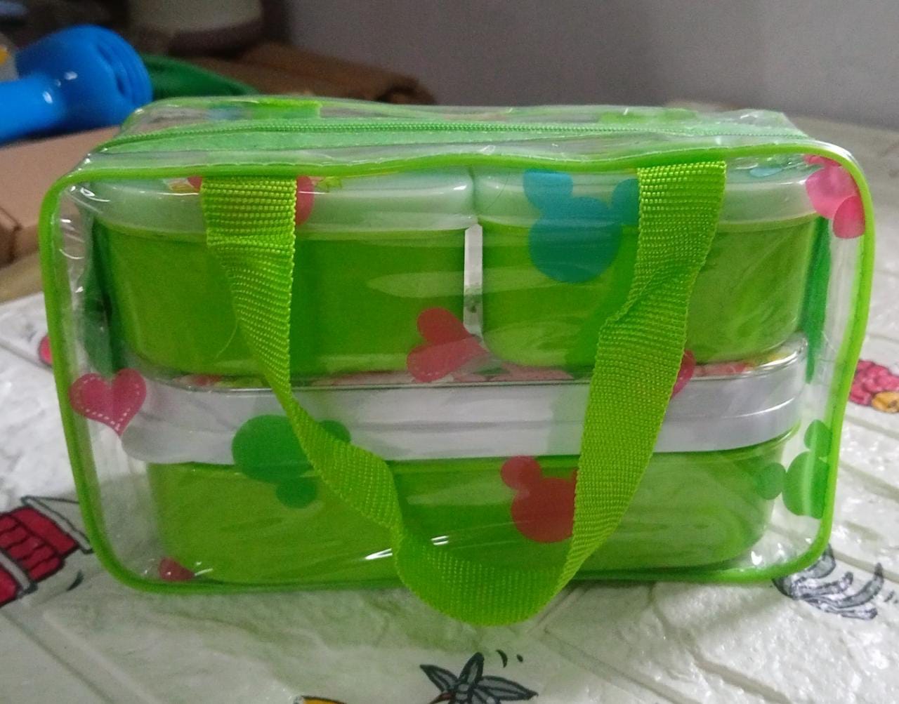 Tiffin Box Smart Lunch Box High Quality 3 box Lunch Box Leak Proof Lunch Box For Home & School, Office Use - Springkart