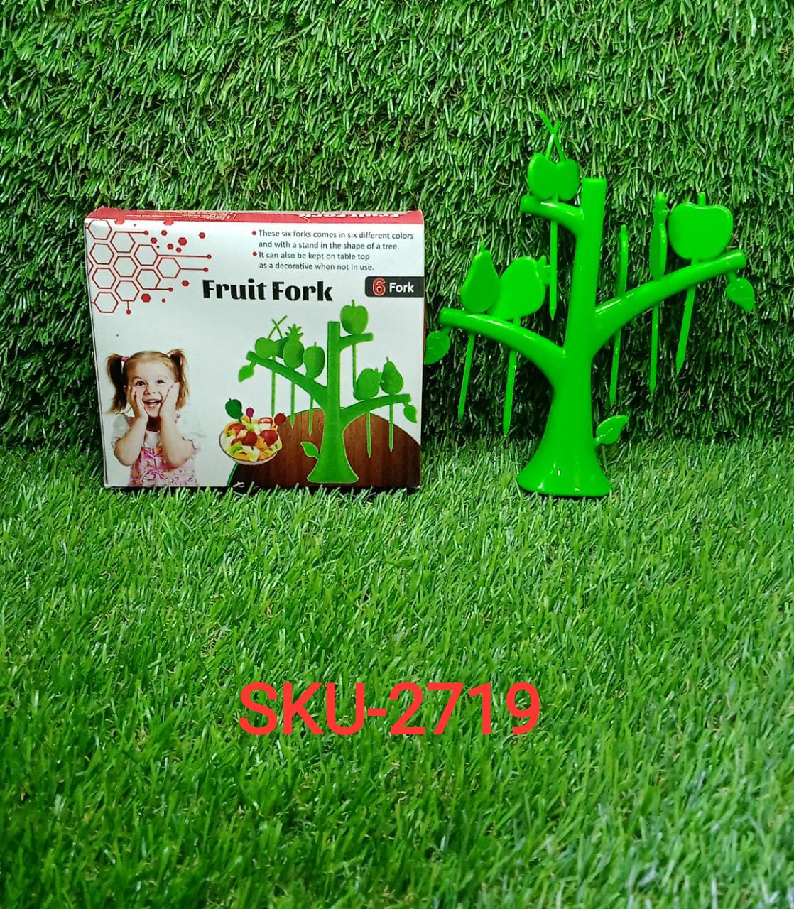 6 Pc Fruit Fork widely used for fruits and vegetable salads while eating them, because of its pointed easy pickup shape and all. - Springkart