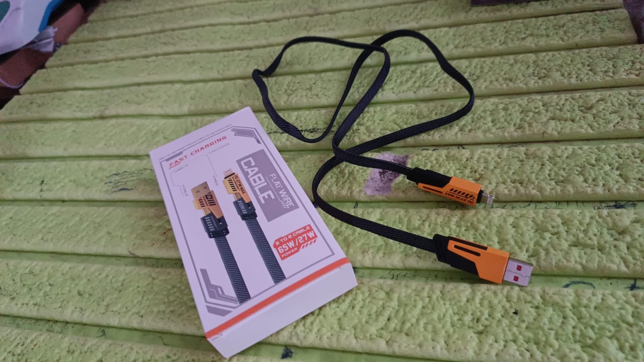 4 in 1 Fast Charging Cable With Multiport USB-C to Type C, USB-C to Lightning (1 Pc) - Springkart