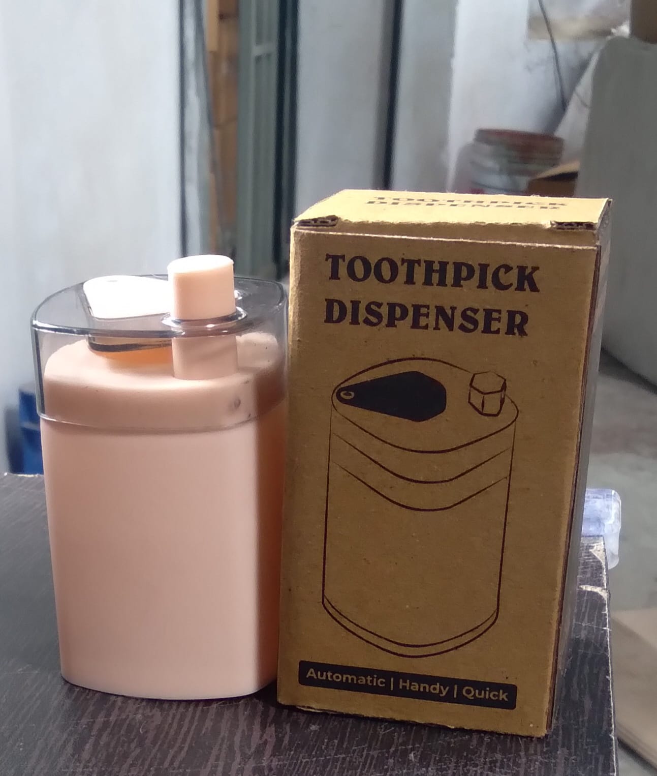 Toothpick Holder Dispenser, Pop-Up Automatic Toothpick Dispenser, Toothpick Storage Box - Springkart