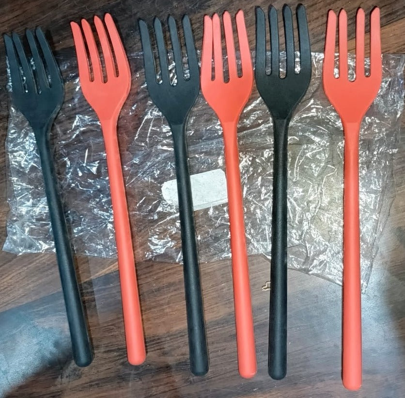 Silicone Flexible Forks, Silicone Cooking Fork Heat Resistant, Multifunctional Nonstick Blending Fork (6 Pcs) - Springkart