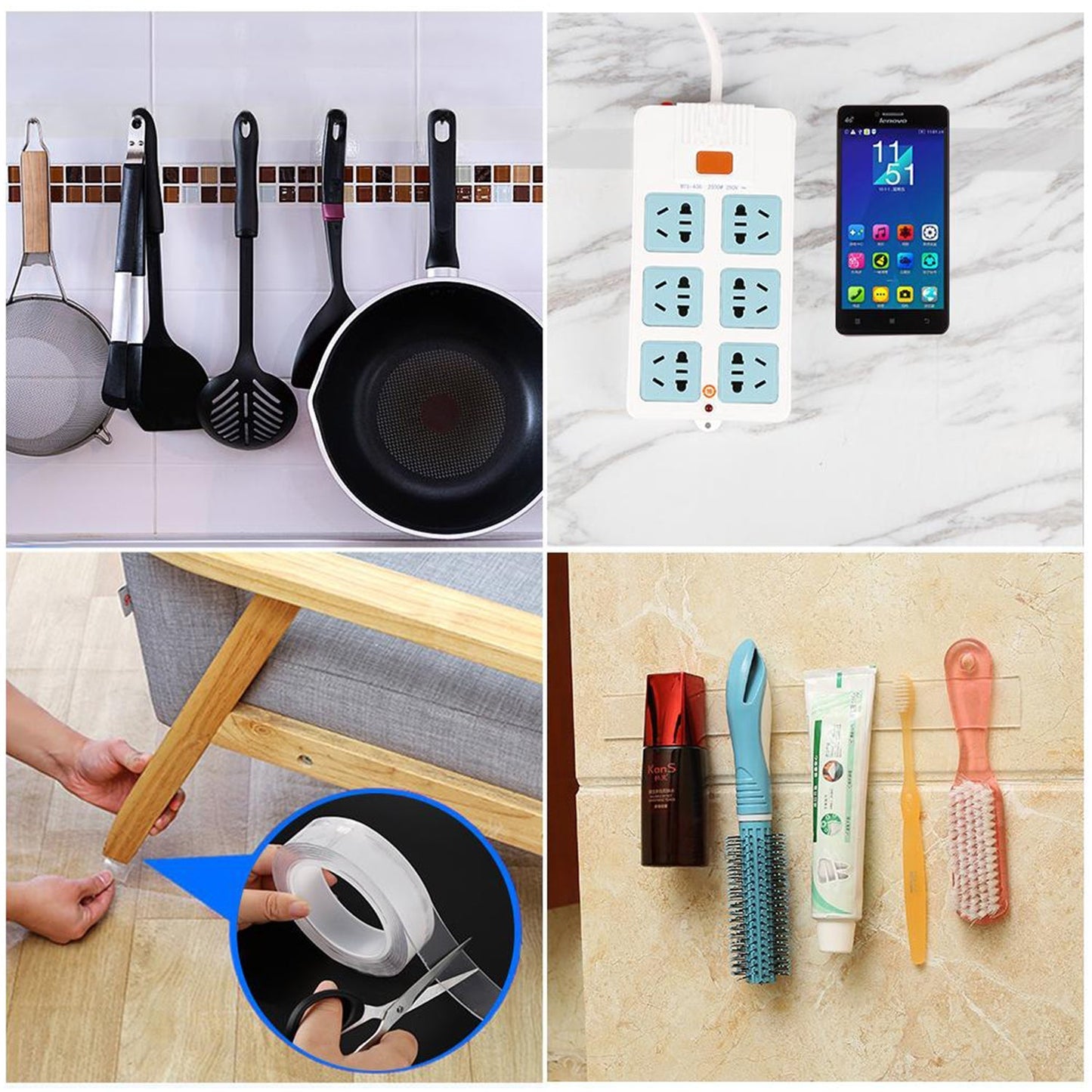 Double Sided Nano Adhesive Tape, 3 meter Size (20mm Width X 2mm Thickness) - Springkart