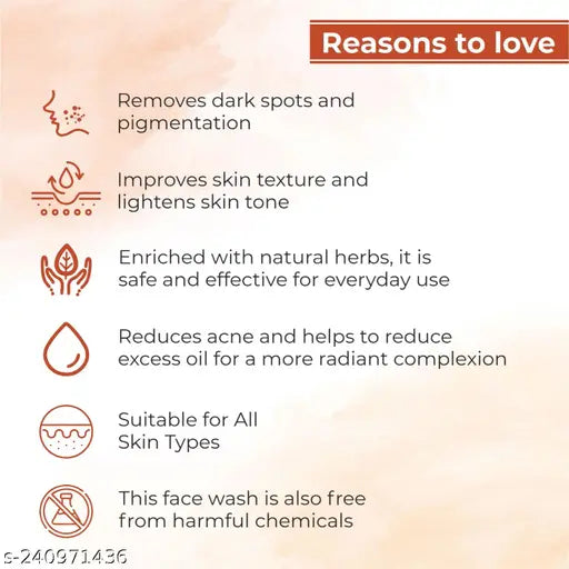 Naturals Kesar Chandan Skin Lightening & Tan Removal Face wash 75 gm