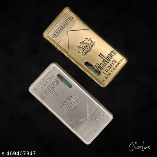 Marlboro Design Visible Gas Chamber Soft Fire Flame Cigarette Lighter - Springkart