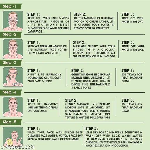 Neem-tulsi-Aloevera Beauty Parlour Facial Kit,Suitable For All Age, All Type skin Solution (250 g) - Springkart