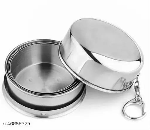 Stainless Steel Portable Folding Travel Glass Pack 0f 2 | MAGIC Glass - Springkart