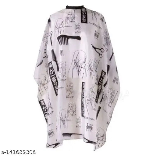 Printed Hair Cutting Sheet Apron Hairdressing Gown Cape Hair Cutting Barber Cloth Salon Accessories - Springkart