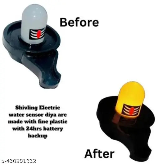 Water Sensor led shivling 100% safe use water save oil - Springkart