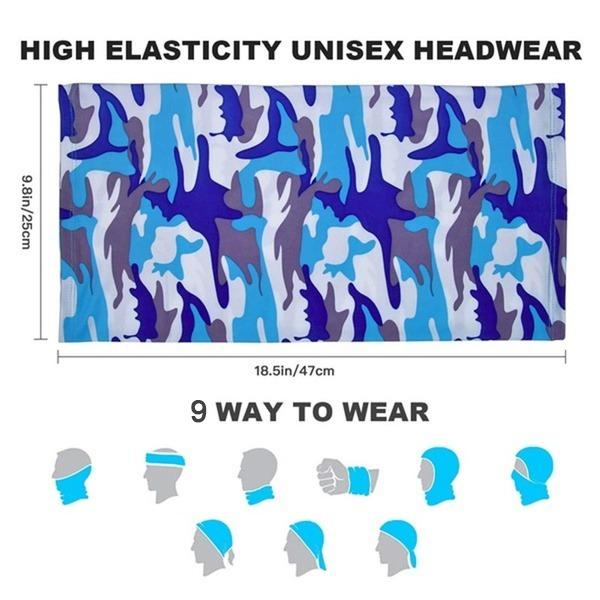 Multifunctional Unisex Neck Gaiter Headband for Dust & Sun Protection Headwear (Multicolor) - Springkart