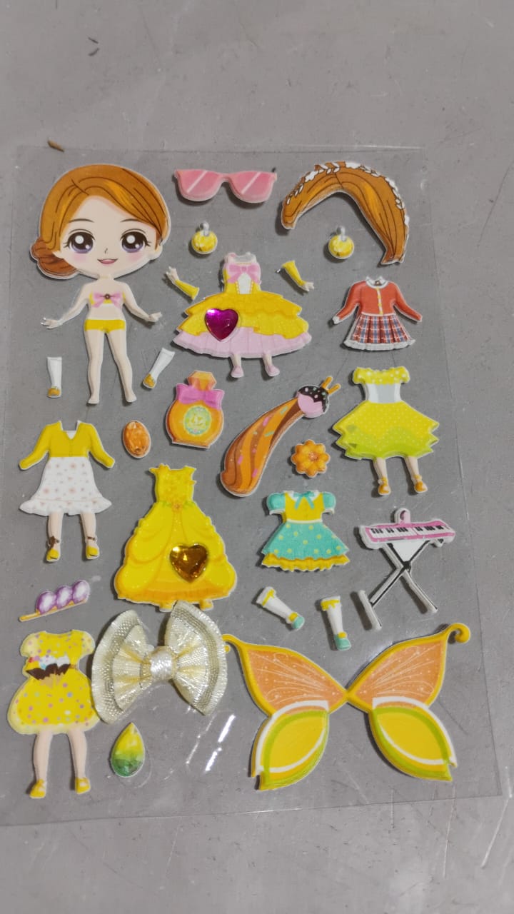 Multipurpose Adhesive 3D Stickers (1 Sheet /15×10 Cm) - Springkart