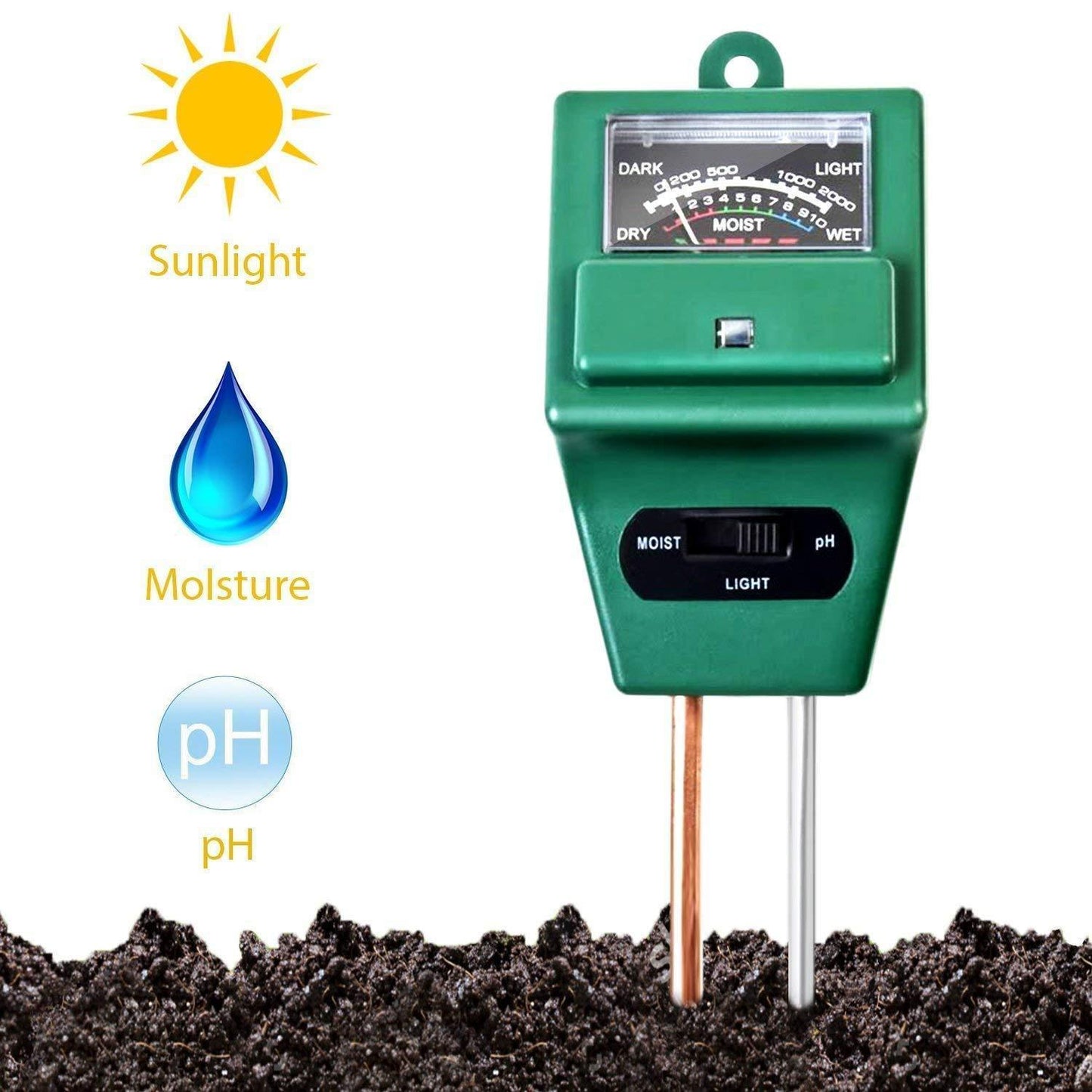 '-3 Way Soil Meter (pH Testing Meter) - Springkart