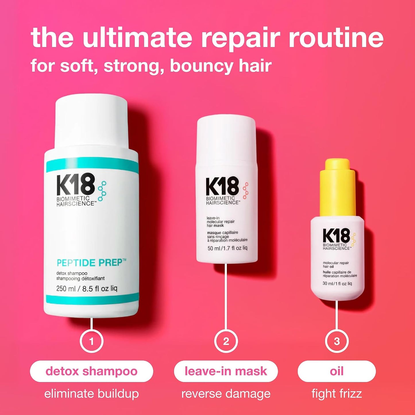 K18 Leave-In Repair Hair Mask, 15ml