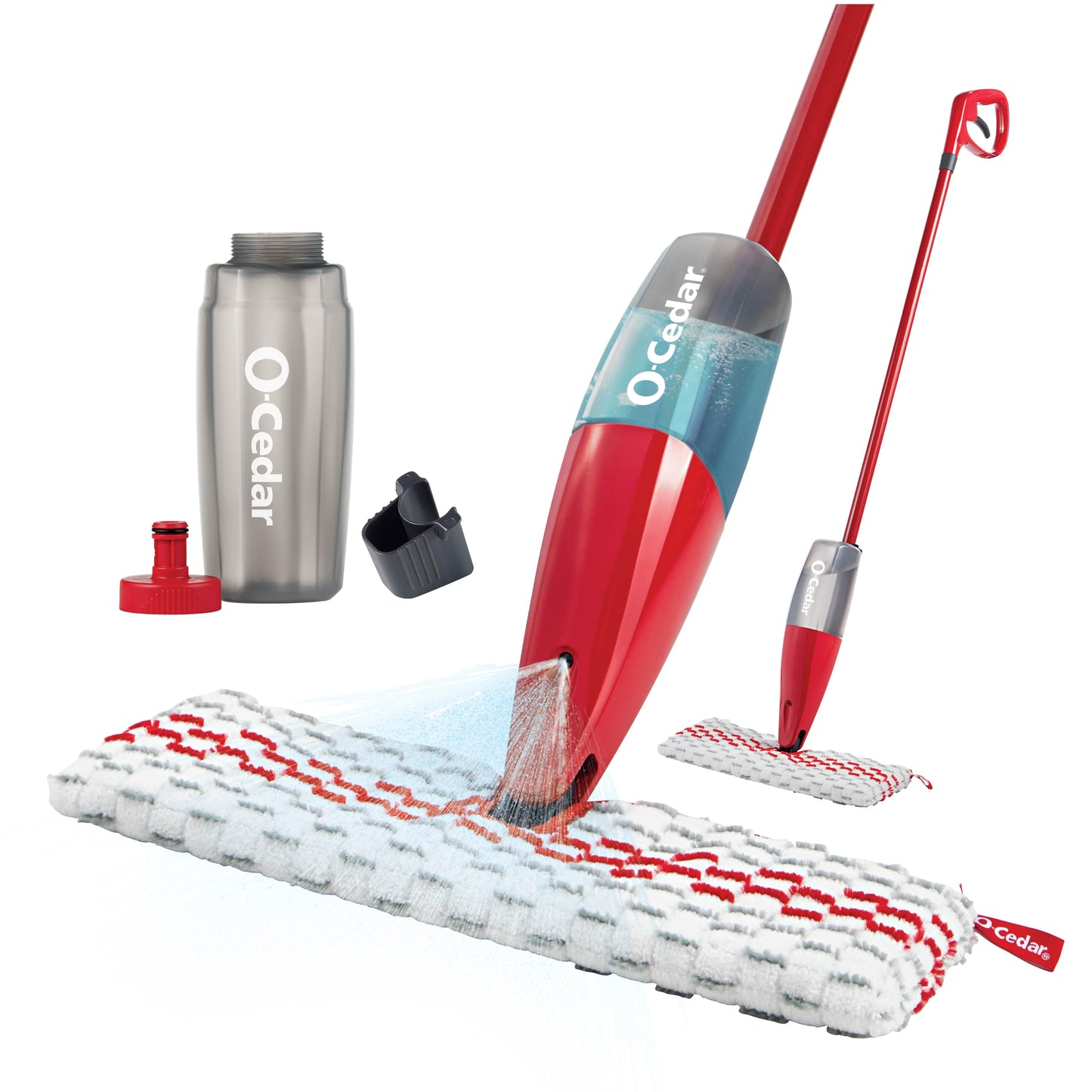 Stainless Steel Microfiber Floor Cleaning Spray Mop with Removable Washable Cleaning Pad and Integrated Water Spray Mechanism,360 Degree Easy Floor Easy Cleaning NJ2(Multicolour) - Springkart
