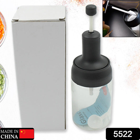 All-in-One Seasoning Jar: Heat-Resistant Glass with Spoon (1 Pc) - Springkart