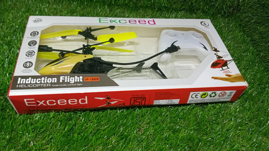 Remote Control Helicopter with USB Chargeable Cable for Boy and Girl Children (Pack of 1) - Springkart