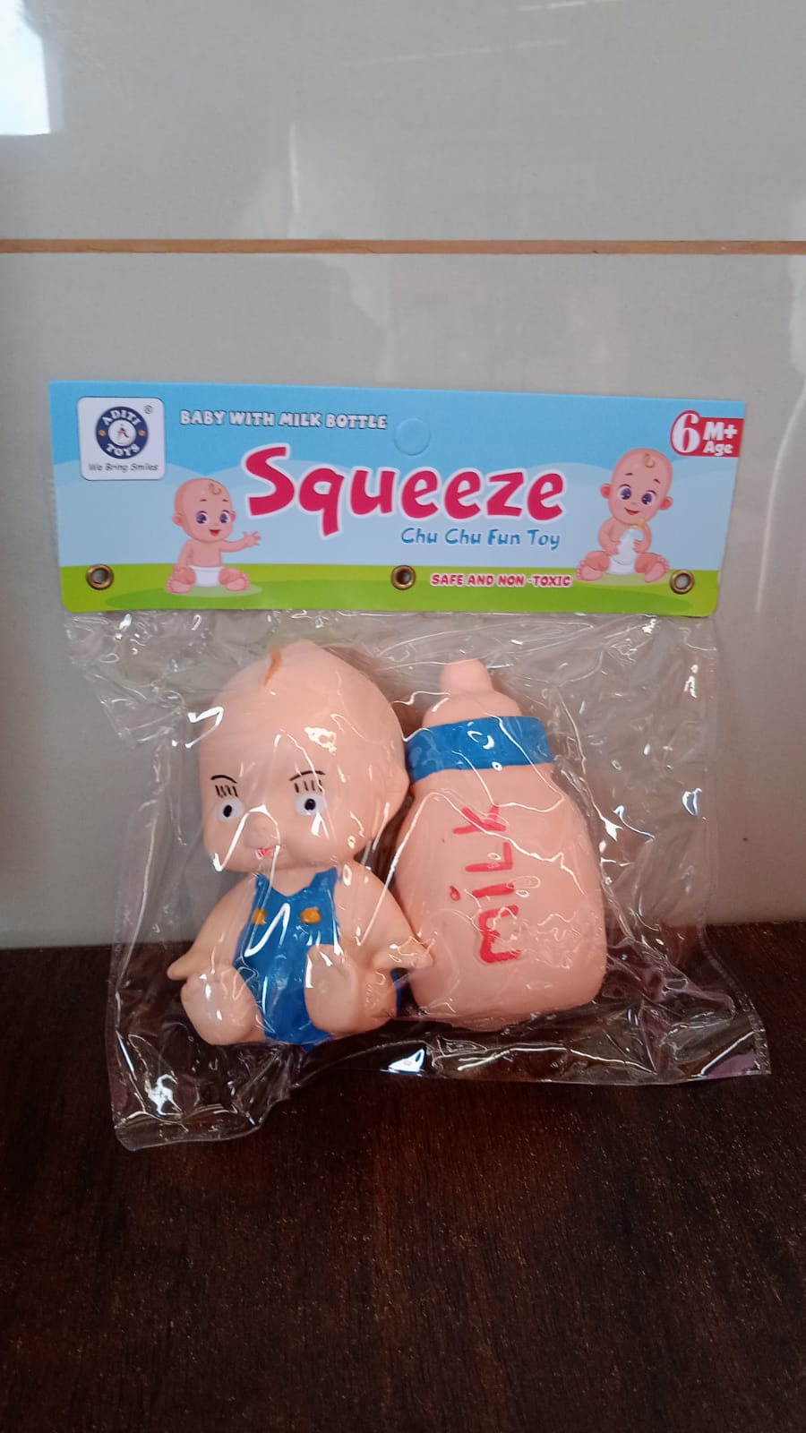 Baby And Bottle Squeeze Chu Chu Fun Toy (2 Pcs) - Springkart